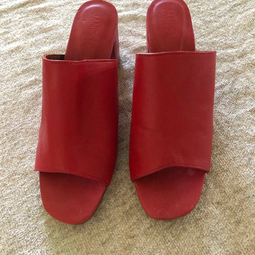 James Smith Womens Shoes Brand New Red Leather